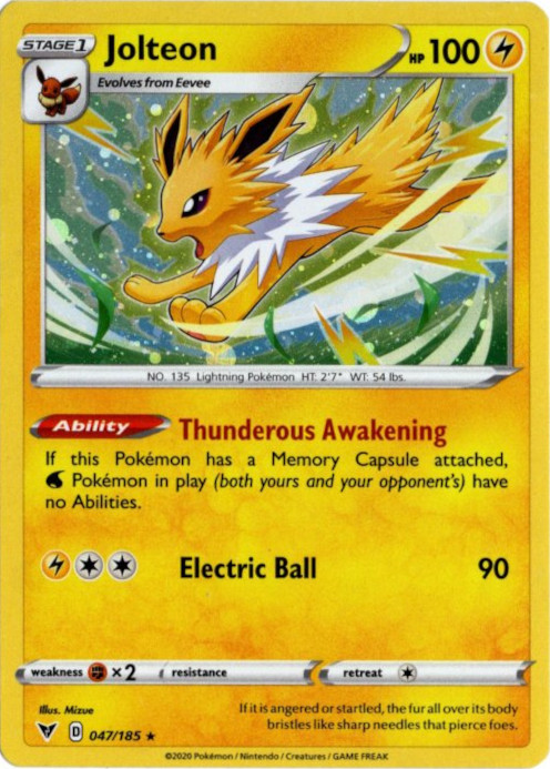 サンダース 海外版 英語版 プロモ Jolteon - 047/185 -【Card Chicken】