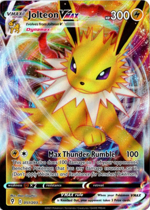 サンダースVMAX 海外版 英語版 Jolteon VMAX - 051/203 -【Card Chicken】