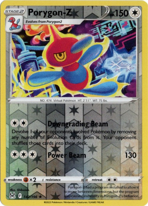 ポリゴンZ 海外版 英語版 リバホロ Porygon-Z - 142/196 -【Card Chicken】
