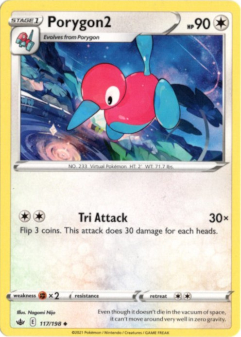 ポリゴン2 海外版 英語版 Porygon2 - 117/198 -【Card Chicken】