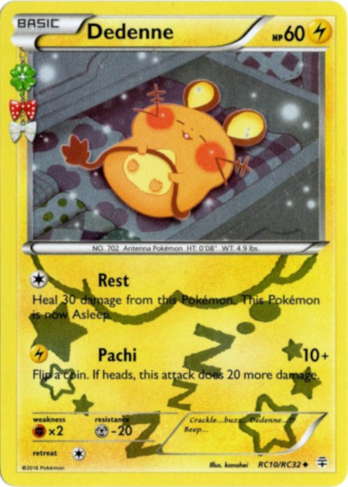 デデンネ ポケキュン 海外版 英語版 Dedenne - RC10/RC32 -【Card