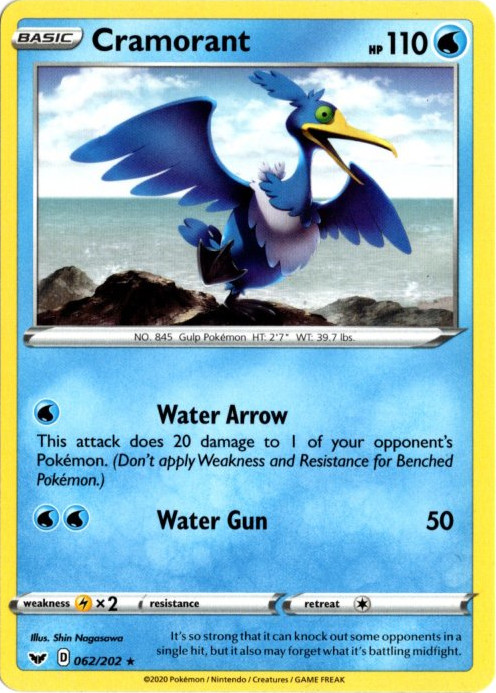 ウッウ 海外版 英語版 Cramorant - 062/202 -【Card Chicken】