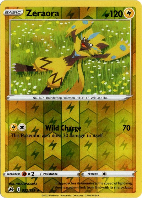 ゼラオラ 海外版 英語版 リバホロ Zeraora - 052/159 -【Card Chicken】