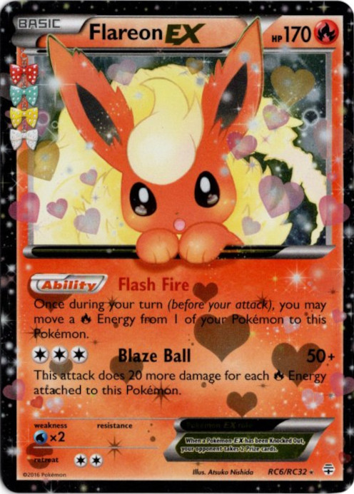 ブースターEX ポケキュン 海外版 英語版 Flareon EX - RC6/RC32