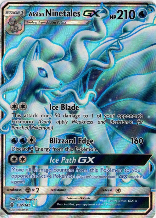アローラキュウコンGX SR 海外版 英語版 Alolan Ninetales GX - 132