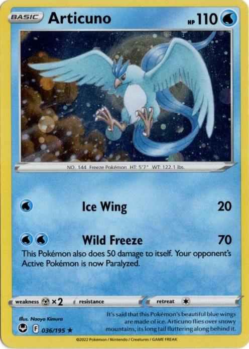 フリーザー 海外版 英語版 ホロ プロモ Articuno - 036/195 -【Card