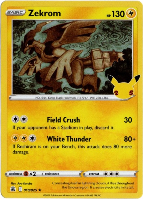 ゼクロム 海外版 英語版 25th Zekrom - 10/25 -【Card Chicken】