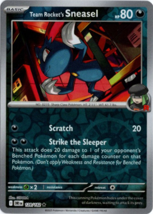 ロケット団のニューラ 海外版 英語版 リバホロ Team Rocket's Sneasel