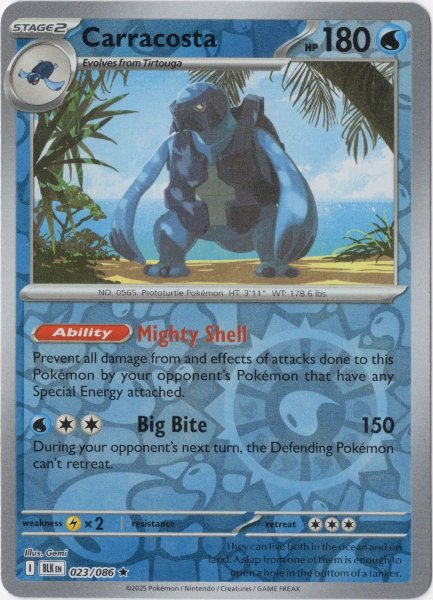 アバゴーラ 海外版 英語版 リバホロ Carracosta - 023/086 -【Card