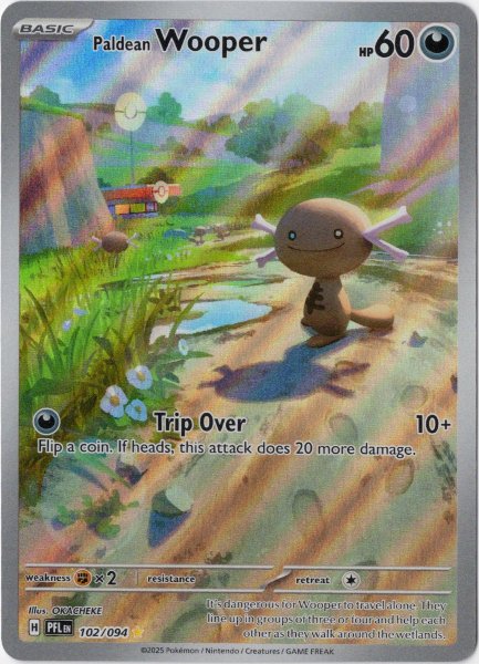 パルデアウパー AR 海外版 英語版 Paldean Wooper - 102/094 -【Card