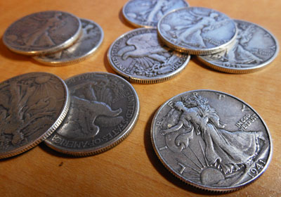 ウォーキング・リバティ・ハーフダラー」Walking Liberty Half Dollar