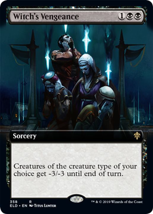 EX+](FOIL)(フルアート)魔女の復讐/Witch's Vengeance《英語》【ELD】