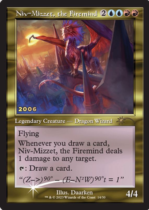 FOIL)(旧枠仕様)(2006)火想者ニヴ＝ミゼット/Niv-Mizzet, the Firemind