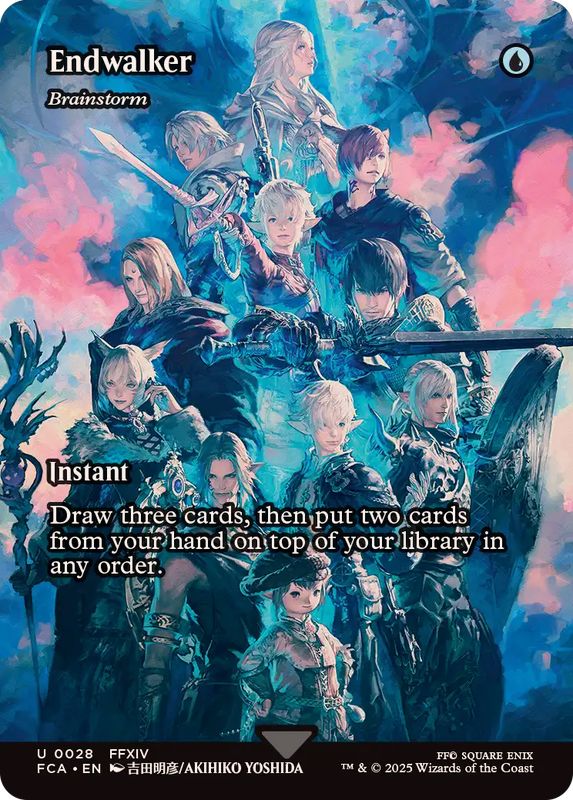 FOIL)暁月のフィナーレ/Endwalker // 渦まく知識/Brainstorm《英語
