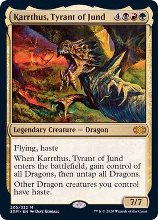 FOIL)ジャンドの暴君、カーサス/Karrthus, Tyrant of Jund《英語》【2XM】