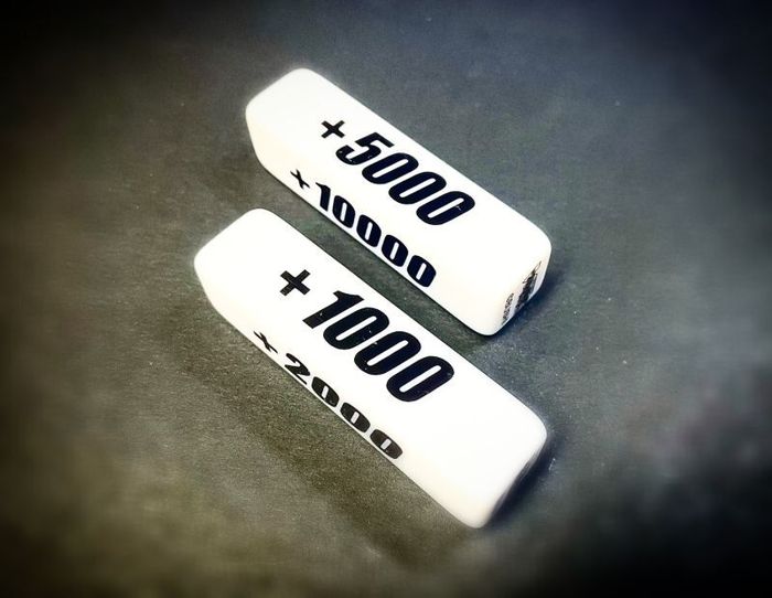 状態A-〕パワーカウンター『ホワイト』2個セット【-】{-}《サプライ》