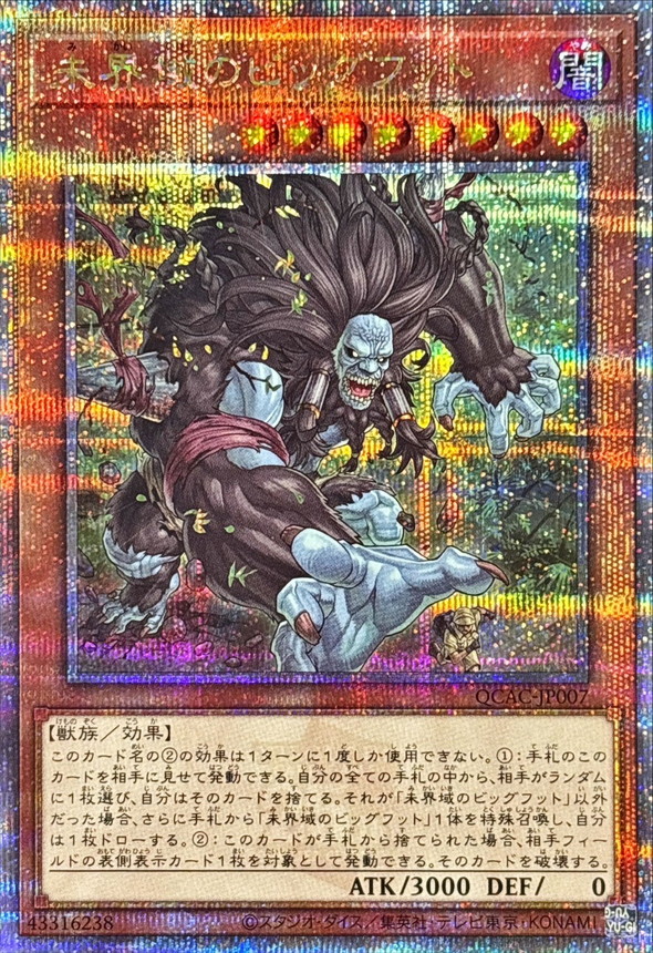 未界域のビッグフット(黒)【クォーターセンチュリーシークレット