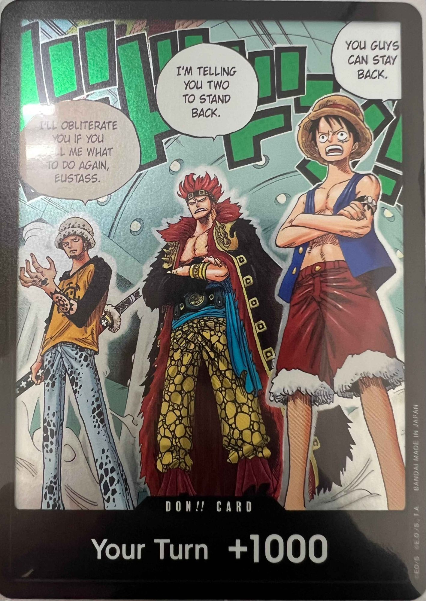 英語版】ドン！！カード【TRAFAL-GAR LAW EUSTASS KID MONKEY.D.LUFFY