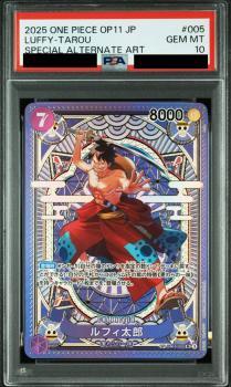 PSA10鑑定済】ルフィ太郎(パラレル/SP/タロット柄)《SR》{ST18-005