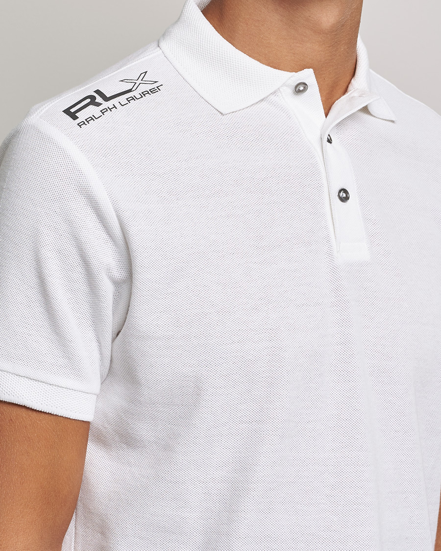 RLX Ralph Lauren Performance Polo Pure White at CareOfCarl.com
