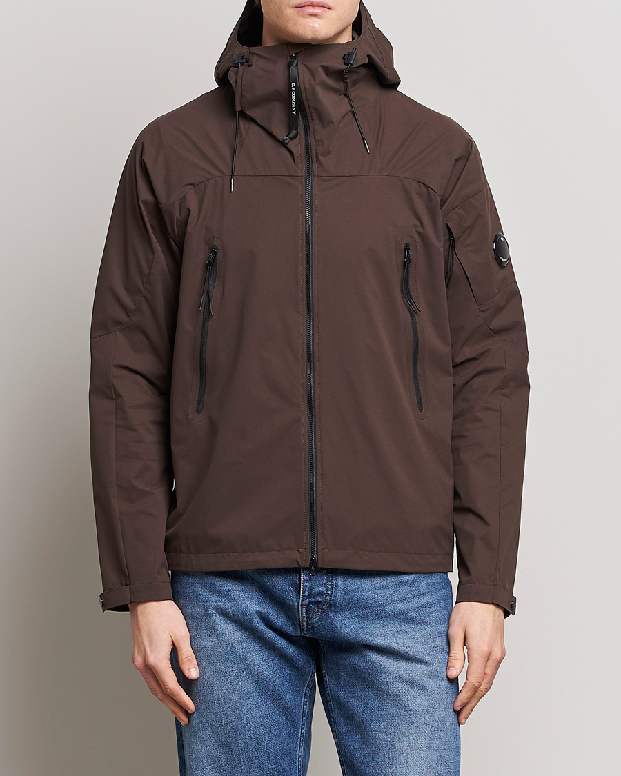C.P. Company Pro-tek Hooded Lens Jacket Brown at CareOfCarl.com