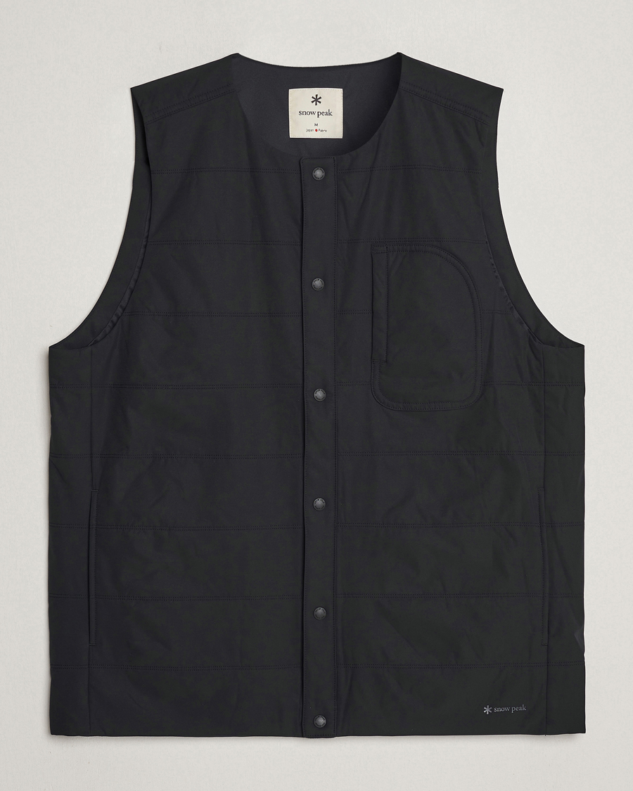 Snow Peak Flexible Insulated Vest Black at CareOfCarl.com