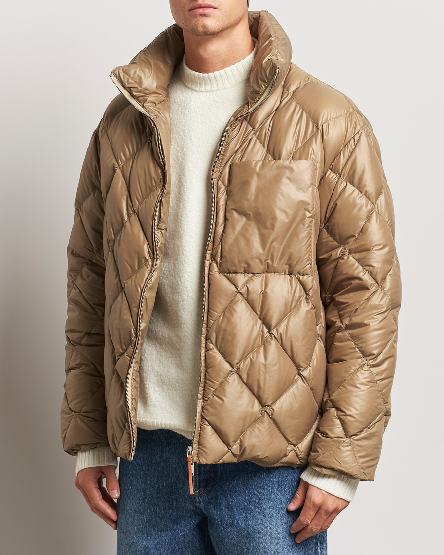 Jil Sander Quilted Jacket Brown at CareOfCarl.com