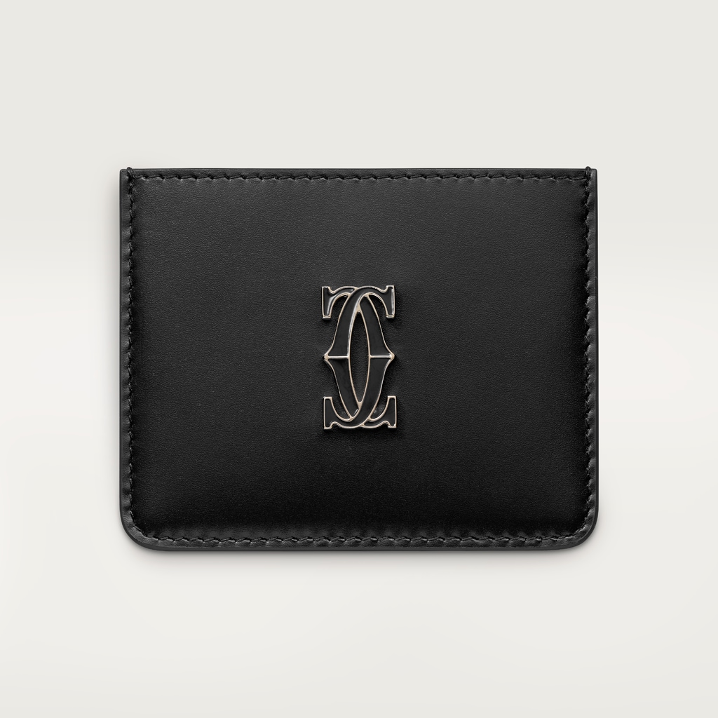 CRL3001870 - シンプルカードホルダー、C ドゥ カルティエ - ブラック
