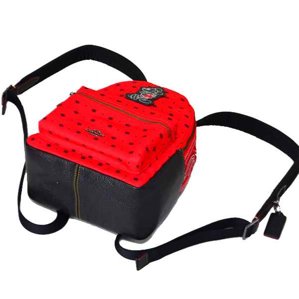 COACH】コーチ ディズニー ミッキー コラボ ナイロン レザー バンダナ