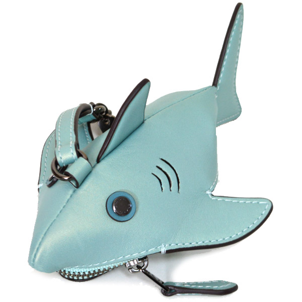 COACH】コーチ メタリック レザー シャーキー サメ シャーク モチーフ