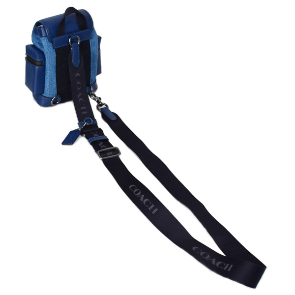 COACH】コーチ バックパック デニム レザー スリング スプリント