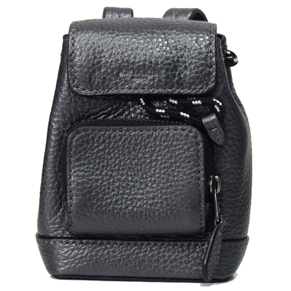 COACH】コーチ ぺブルレザー スムースレザー マイクロ ターナー