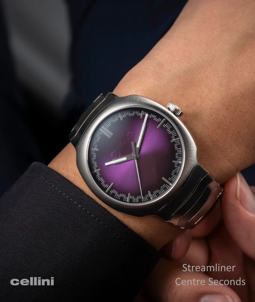 H.Moser-Streamliner Center Seconds Purple Haze -Cellini Jewelers