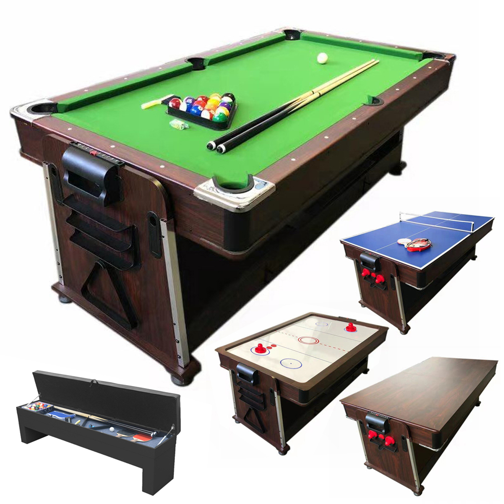 JBS 業務用 家庭用 7フィート 4in1 マルチビリヤードテーブル Bison