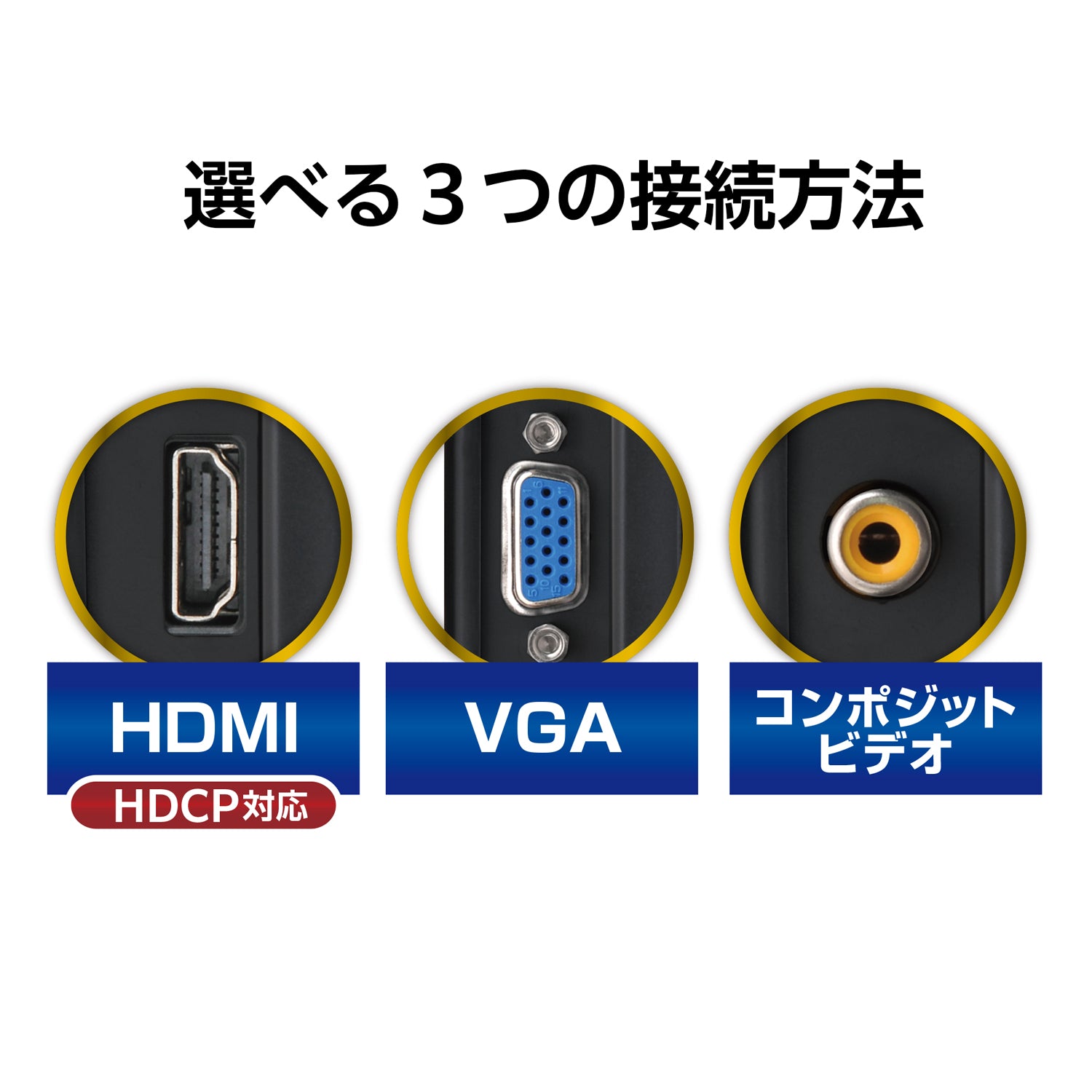 8インチHDMIマルチ モニター plus one HDMI （ブラック） [ LCD