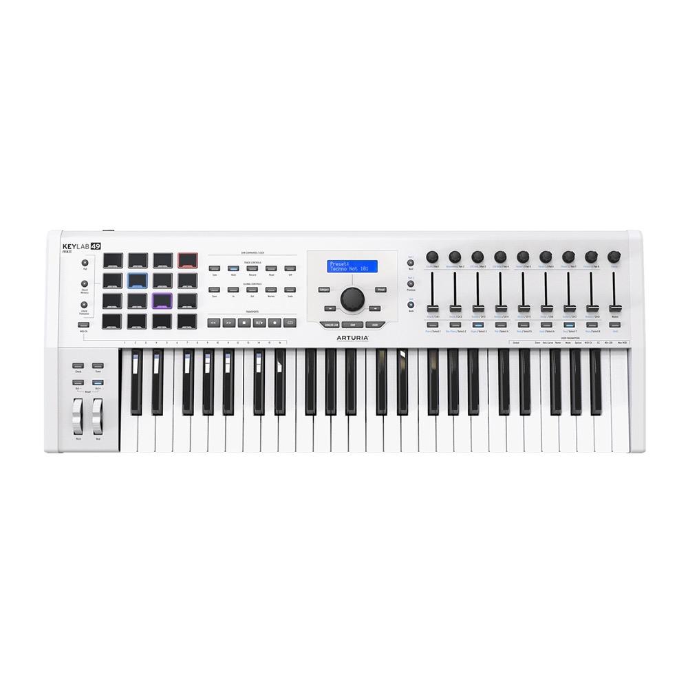 ARTURIA KeyLab 49 MKII White Analog Lab/Ableton Live/Piano V 同梱