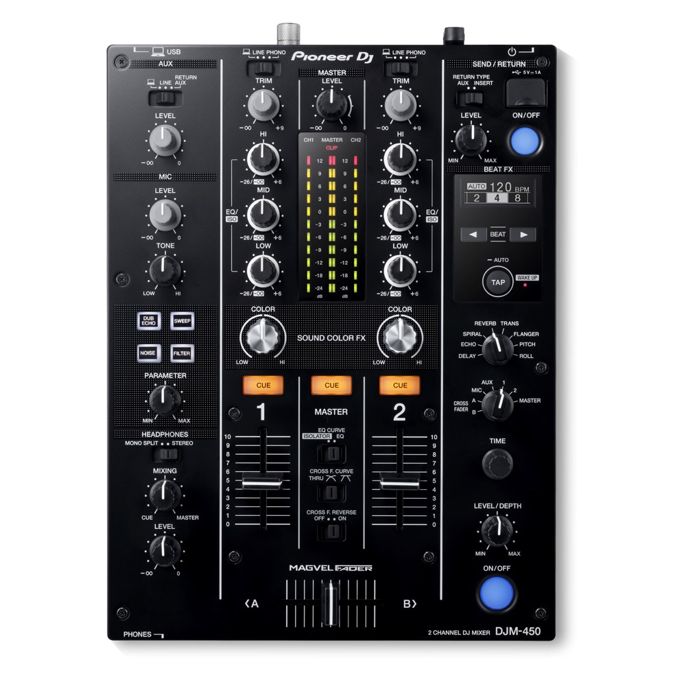 Pioneer DJ DJM-450 DJミキサー(クラブ常設機の基本機能・操作性を踏襲