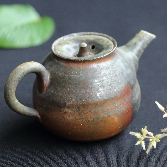 四代山田常山 常滑急須 満容量100ml 登り窯焼成 とても小さい作家もの