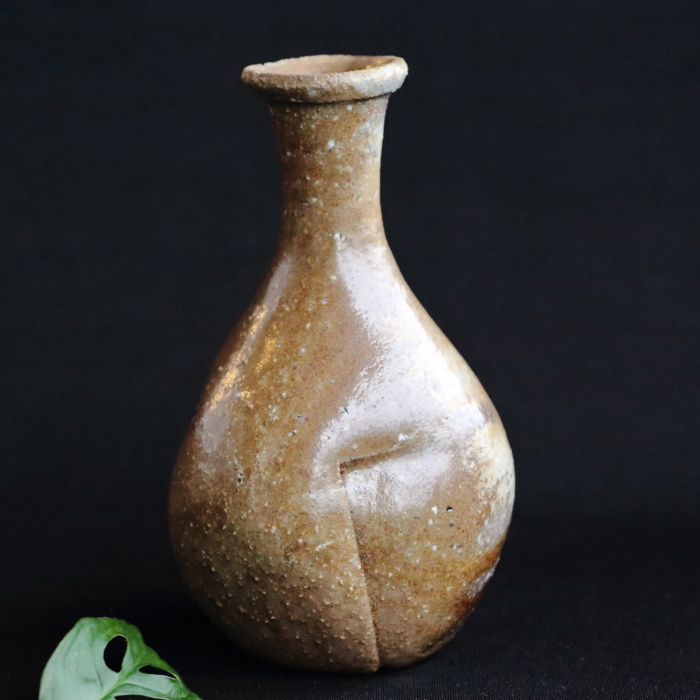 大岩智之 備前徳利 穴窯焼成 作家もの備前焼酒器 酒注ぎ 共箱