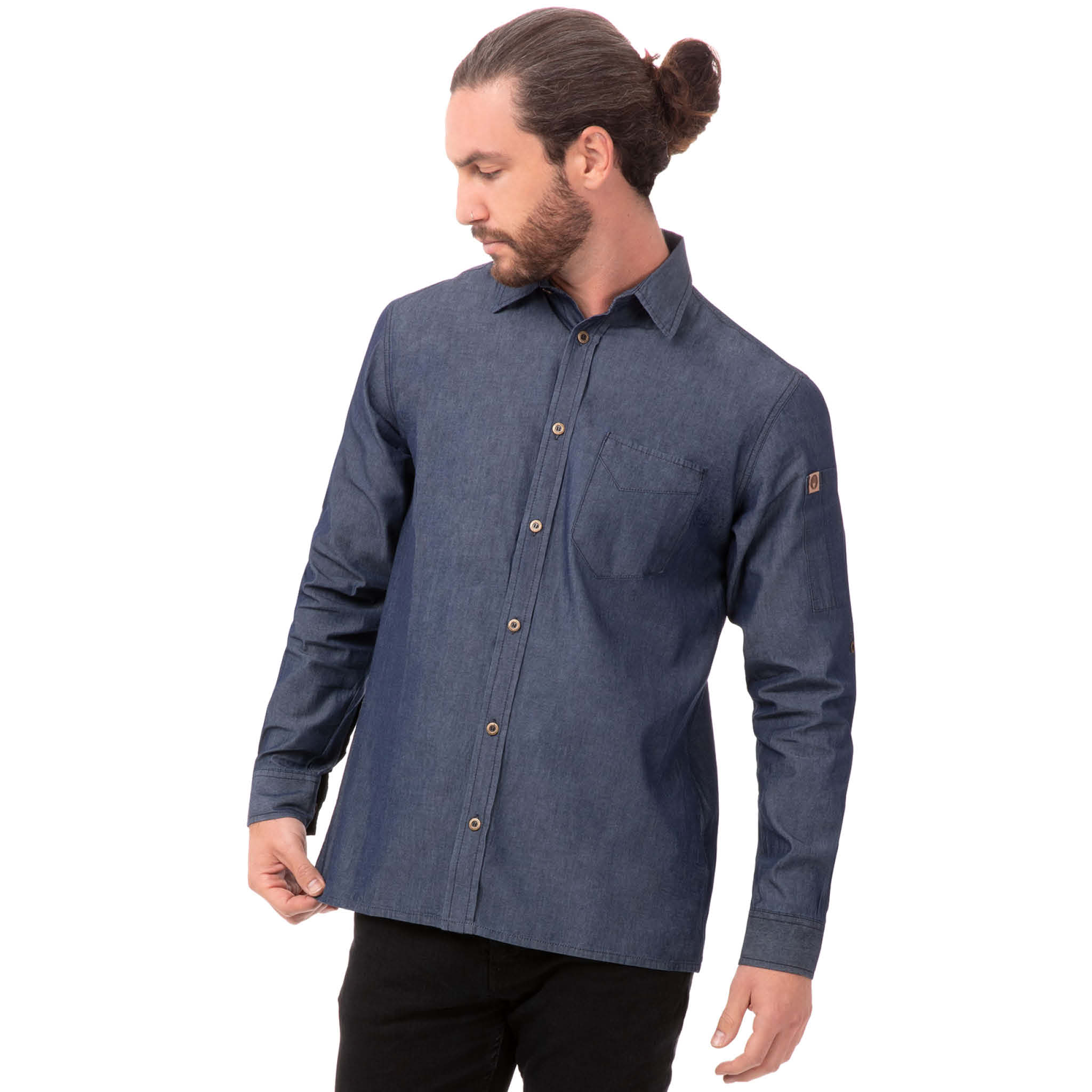 お洒落デニムシャツ「デトロイト」｜飲食店制服｜Chef Works® — Chef