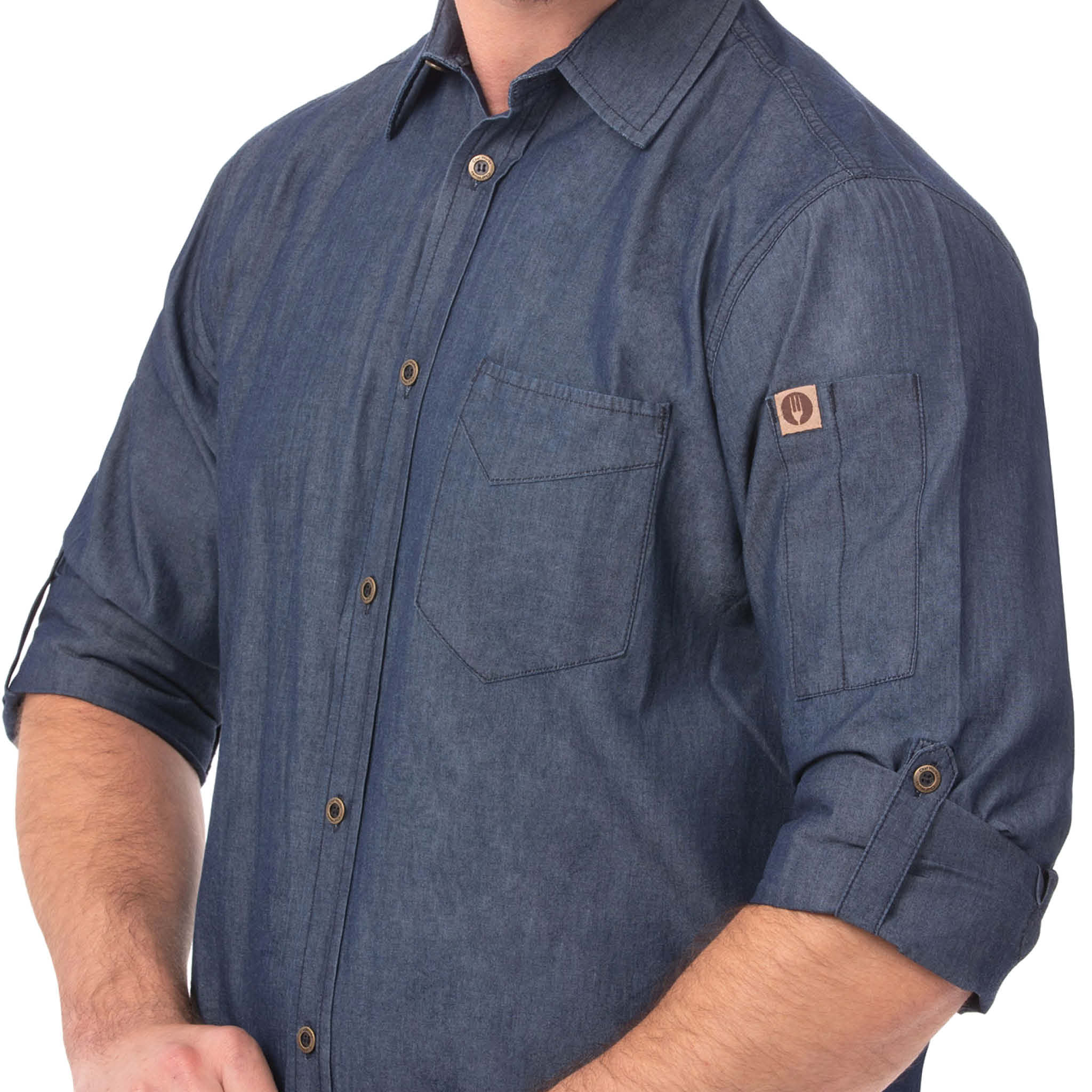 お洒落デニムシャツ「デトロイト」｜飲食店制服｜Chef Works® — Chef