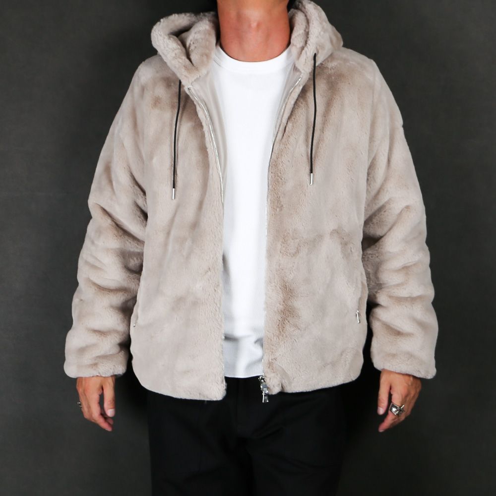 TATRAS - BOMOS ボモス - L.GRAY / フードブルゾン (フリース