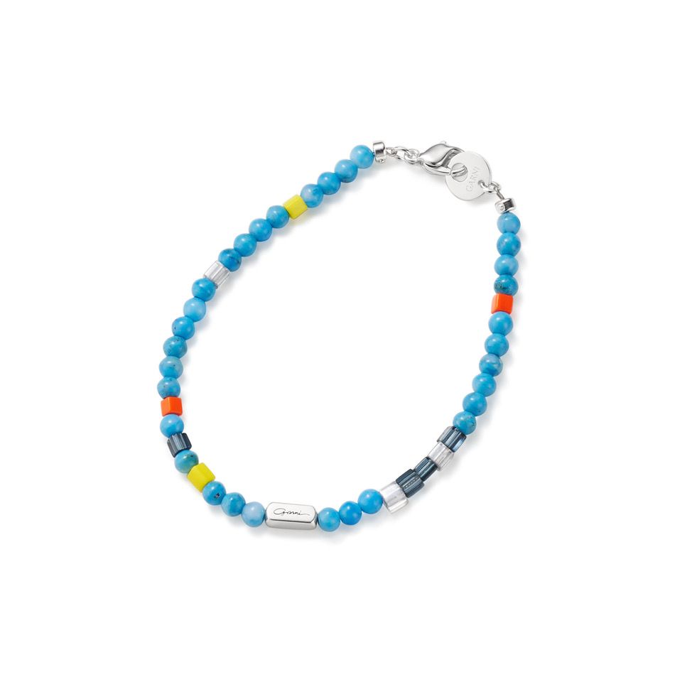 GARNI - Mix Beads Bracelet - Blue / ミックス ビーズ ブレスレット