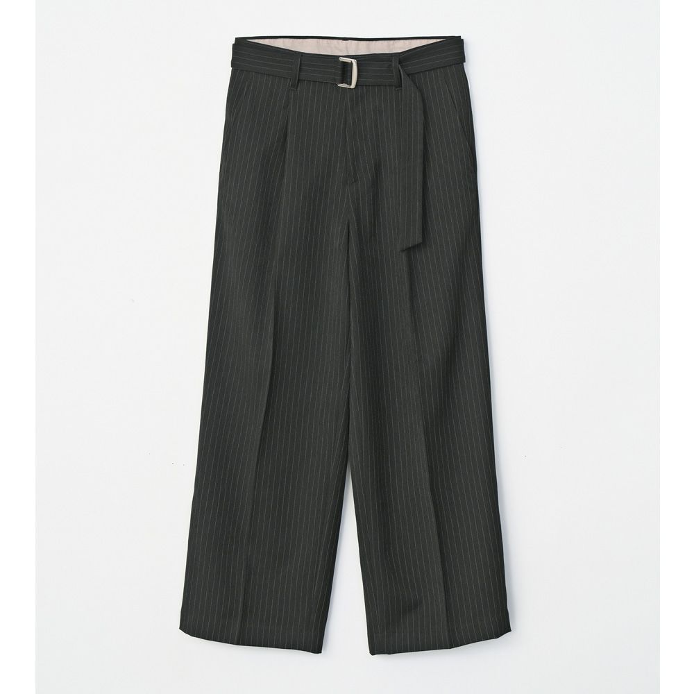 VICTIM - 【ラスト1点-サイズ3】 STRIPE BUGGY SLACKS - BLACK
