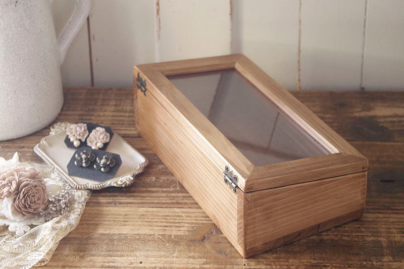 アンティーク風木製ミニジュエリーボックス｜アンティーク風木箱｜通販