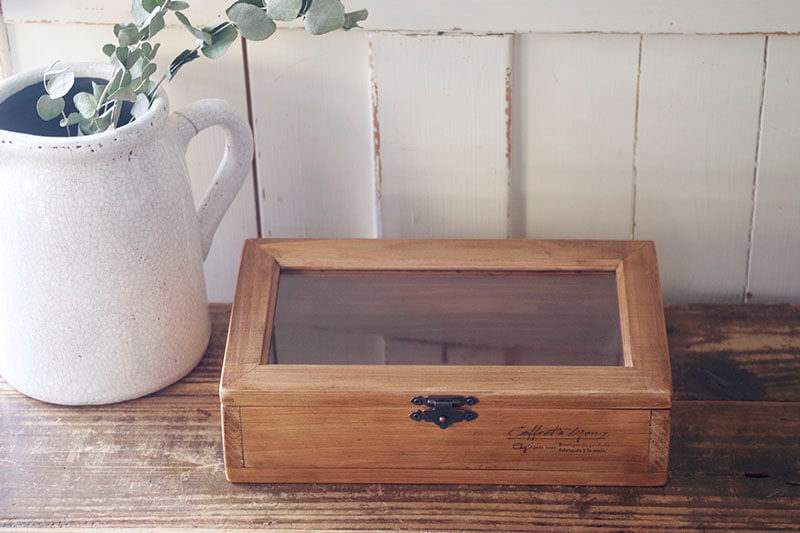 アンティーク風木製ミニジュエリーボックス｜アンティーク風木箱｜通販