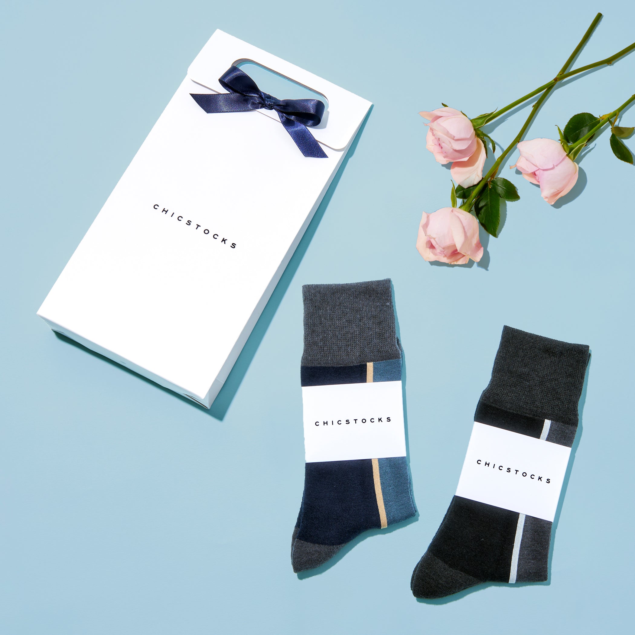 センターラインソックス 2足ギフトバッグ 全7色 – CHICSTOCKS