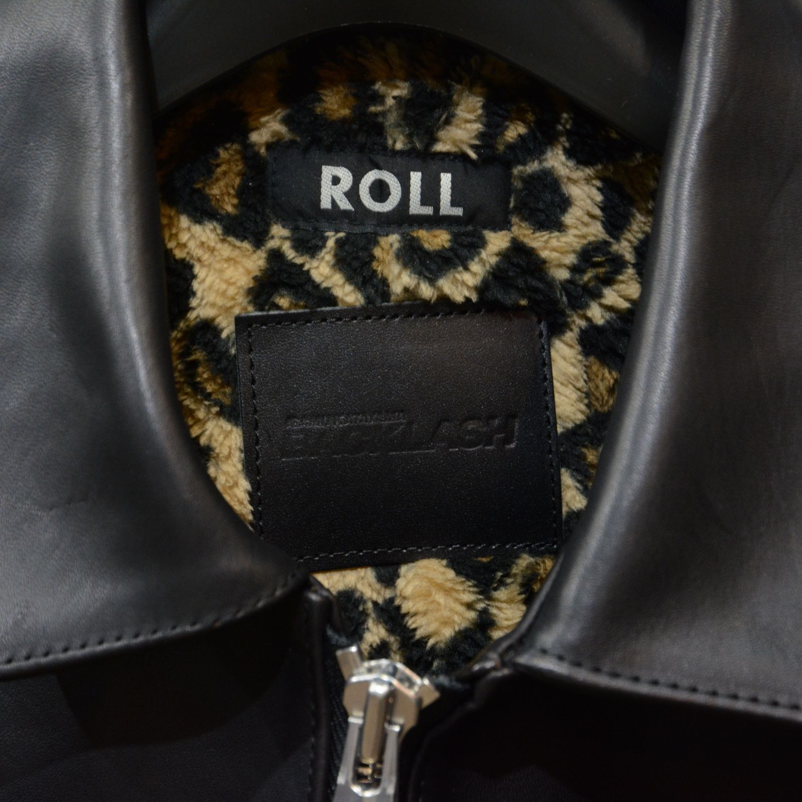 ISAMU KATAYAMA BACKLASH - × ROLL コラボ 衿付き シングルライダース