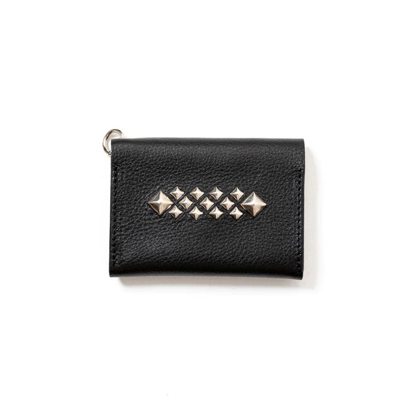 CALEE - STUDS LEATHER MULTI CASE WALLET (BLACK) / スタッズレザー