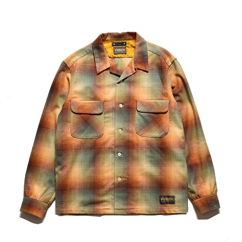 MINEDENIM - × PENDLETON W.Check Double Pocket Ooen Collar SH （YPT